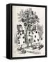 The playing-card Gardeners painting-John Tenniel-Framed Stretched Canvas