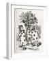 The playing-card Gardeners painting-John Tenniel-Framed Giclee Print