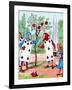 'The Playing cards painting the Rose Bushes', c1910-John Tenniel-Framed Giclee Print