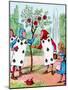 'The Playing cards painting the Rose Bushes', c1910-John Tenniel-Mounted Giclee Print