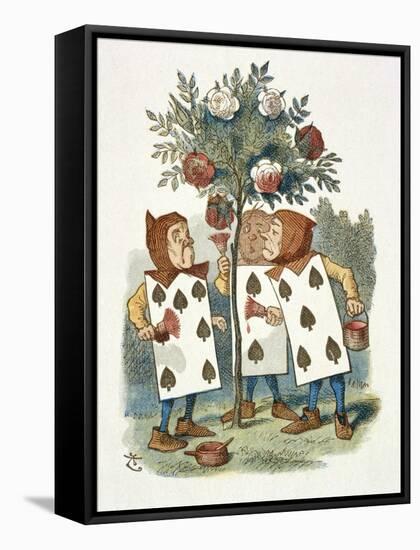 The Playing Cards-John Teniel-Framed Stretched Canvas