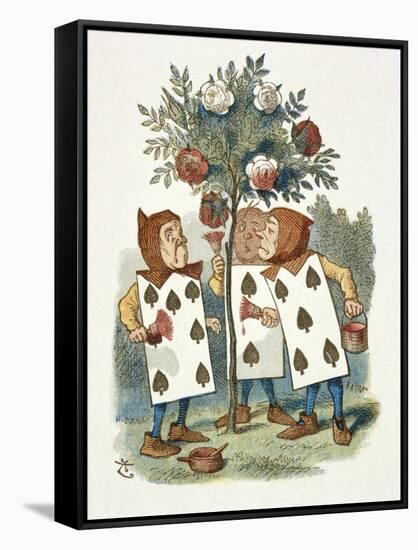 The Playing Cards-John Teniel-Framed Stretched Canvas