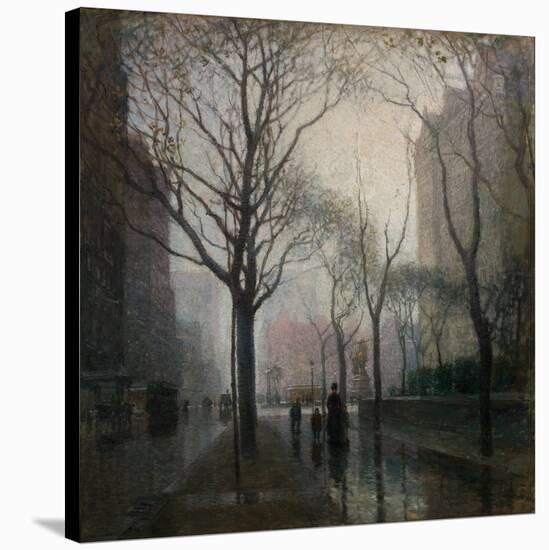 The Plaza after the Rain, 1908-Paul Cornoyer-Stretched Canvas