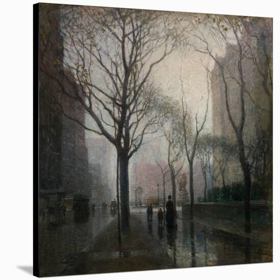The Plaza after the Rain, 1908-Paul Cornoyer-Stretched Canvas