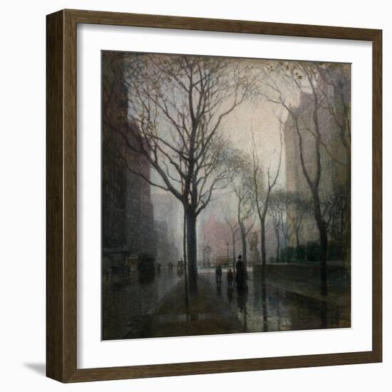 The Plaza after the Rain, 1908-Paul Cornoyer-Framed Premium Giclee Print