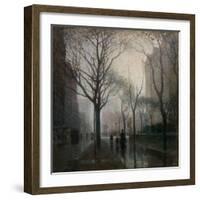 The Plaza after the Rain, 1908-Paul Cornoyer-Framed Giclee Print