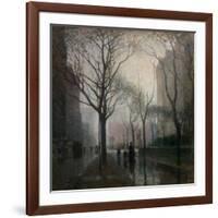 The Plaza after the Rain, 1908-Paul Cornoyer-Framed Giclee Print