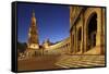 The Plaza De Espana Is a Plaza Located in the Maria Luisa Park, in Seville, Spain-David Bank-Framed Stretched Canvas