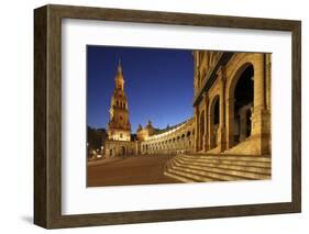 The Plaza De Espana Is a Plaza Located in the Maria Luisa Park, in Seville, Spain-David Bank-Framed Photographic Print