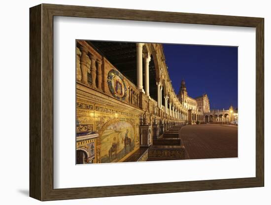 The Plaza De Espana Is a Plaza Located in the Maria Luisa Park, in Seville, Spain-David Bank-Framed Photographic Print