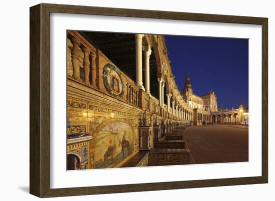 The Plaza De Espana Is a Plaza Located in the Maria Luisa Park, in Seville, Spain-David Bank-Framed Photographic Print