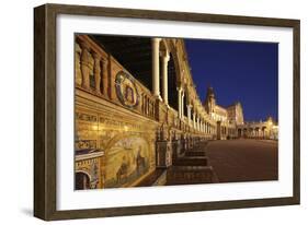 The Plaza De Espana Is a Plaza Located in the Maria Luisa Park, in Seville, Spain-David Bank-Framed Photographic Print