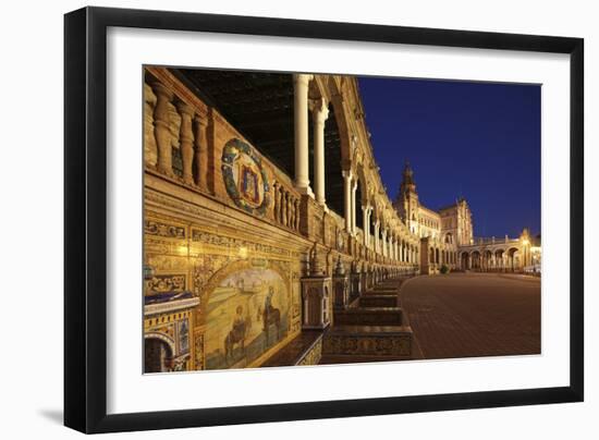 The Plaza De Espana Is a Plaza Located in the Maria Luisa Park, in Seville, Spain-David Bank-Framed Photographic Print