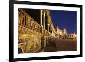 The Plaza De Espana Is a Plaza Located in the Maria Luisa Park, in Seville, Spain-David Bank-Framed Photographic Print