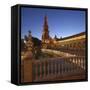 The Plaza De Espana Is a Plaza Located in the Maria Luisa Park, in Seville, Spain-David Bank-Framed Stretched Canvas