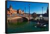 The Plaza De Espana-null-Framed Stretched Canvas