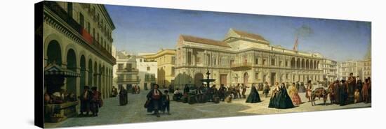 The Plaza De San Francisco and the Ayuntamiento, Seville-Achille Zo-Stretched Canvas