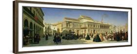 The Plaza De San Francisco and the Ayuntamiento, Seville-Achille Zo-Framed Premium Giclee Print