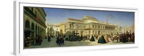 The Plaza De San Francisco and the Ayuntamiento, Seville-Achille Zo-Framed Premium Giclee Print