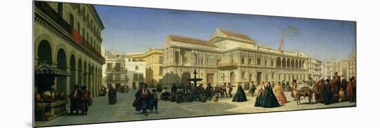 The Plaza De San Francisco and the Ayuntamiento, Seville-Achille Zo-Mounted Premium Giclee Print