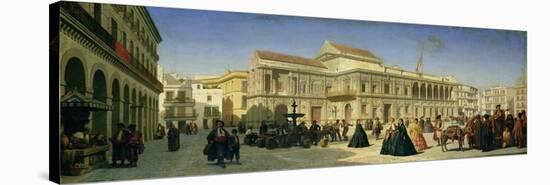 The Plaza De San Francisco and the Ayuntamiento, Seville-Achille Zo-Stretched Canvas