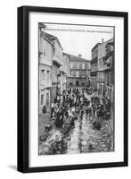 The Plaza Marques De Aranda, Villagarcia, Spain, Early 20th Century-Pedro Abad Abalo-Framed Giclee Print