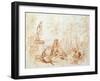 The Pleasure of Love, Sketch, 18th Century-Jean-Antoine Watteau-Framed Giclee Print