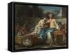 The Pleasures of Anacreon-Jean-Bernard Restout-Framed Stretched Canvas