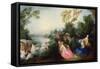 The Pleasures of Bathing-Nicolas Lancret-Framed Stretched Canvas