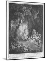 The Pleasures of Summer, Engraved by Francois Joullain-Jean Antoine Watteau-Mounted Giclee Print