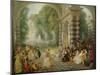 The Pleasures of the Ball, 1715/16-Jean Antoine Watteau-Mounted Giclee Print