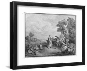 The Pleasures of the Countryside-Nicolas Lancret-Framed Giclee Print