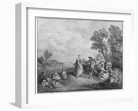 The Pleasures of the Countryside-Nicolas Lancret-Framed Giclee Print