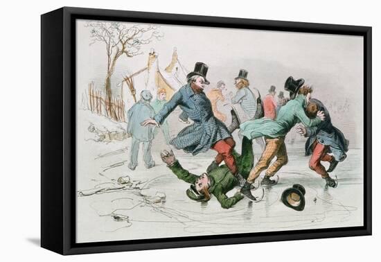 The Pleasures of Winter-Victor Adam-Framed Stretched Canvas