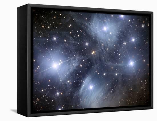 The Pleiades, An Open Cluster of Stars in the Constellation Taurus-Stocktrek Images-Framed Stretched Canvas