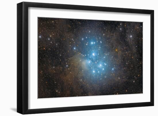 The Pleiades, an Open Star Cluster in the Constellation of Taurus-null-Framed Photographic Print