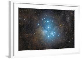 The Pleiades, an Open Star Cluster in the Constellation of Taurus-null-Framed Photographic Print