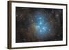 The Pleiades, an Open Star Cluster in the Constellation of Taurus-null-Framed Photographic Print