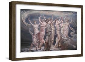 The Pleiades - Seven Sisters-Elihu Vedder-Framed Art Print