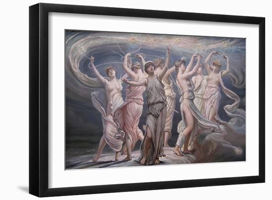 The Pleiades - Seven Sisters-Elihu Vedder-Framed Art Print