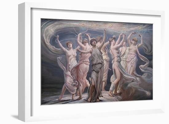 The Pleiades - Seven Sisters-Elihu Vedder-Framed Art Print