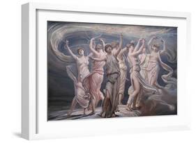 The Pleiades - Seven Sisters-Elihu Vedder-Framed Art Print