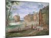 The Plein at Gouda in Winter-Jan Brueghel-Mounted Giclee Print