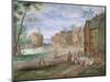 The Plein at Gouda in Winter-Jan Brueghel-Mounted Giclee Print