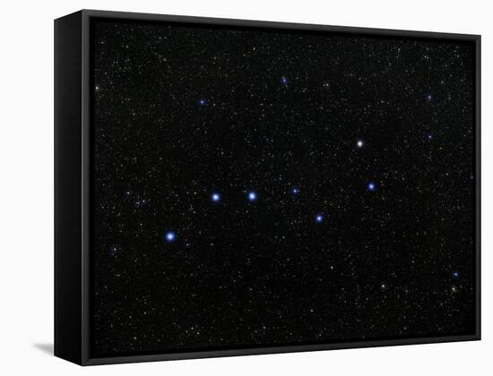 The Plough Asterism In Ursa Major-Eckhard Slawik-Framed Stretched Canvas