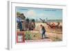 The Plough, Tilling by Using Electricity, C1900-null-Framed Giclee Print