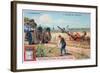 The Plough, Tilling by Using Electricity, C1900-null-Framed Giclee Print