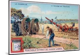 The Plough, Tilling by Using Electricity, C1900-null-Mounted Giclee Print