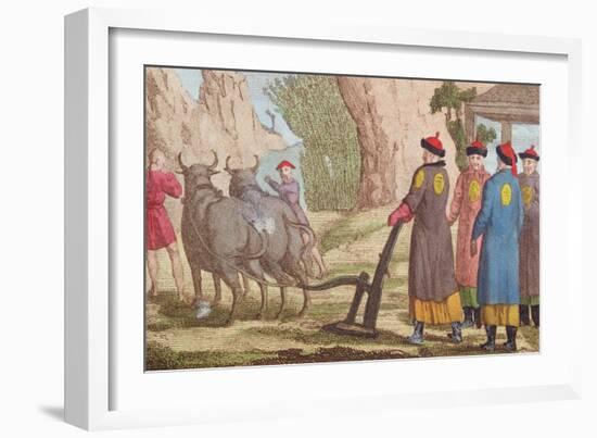 The Ploughing Festival in China-null-Framed Giclee Print