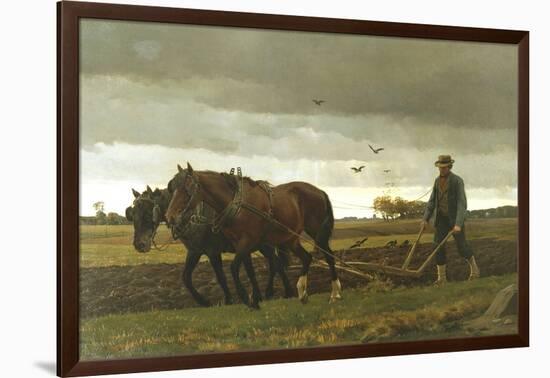 The Ploughman, 1880-Frants Henningsen-Framed Giclee Print